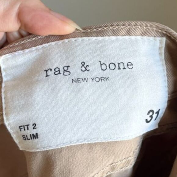 rag & bone Men's Fit 2 Slim Fit Jeans in Beige Size 31 - Picture 6 of 8